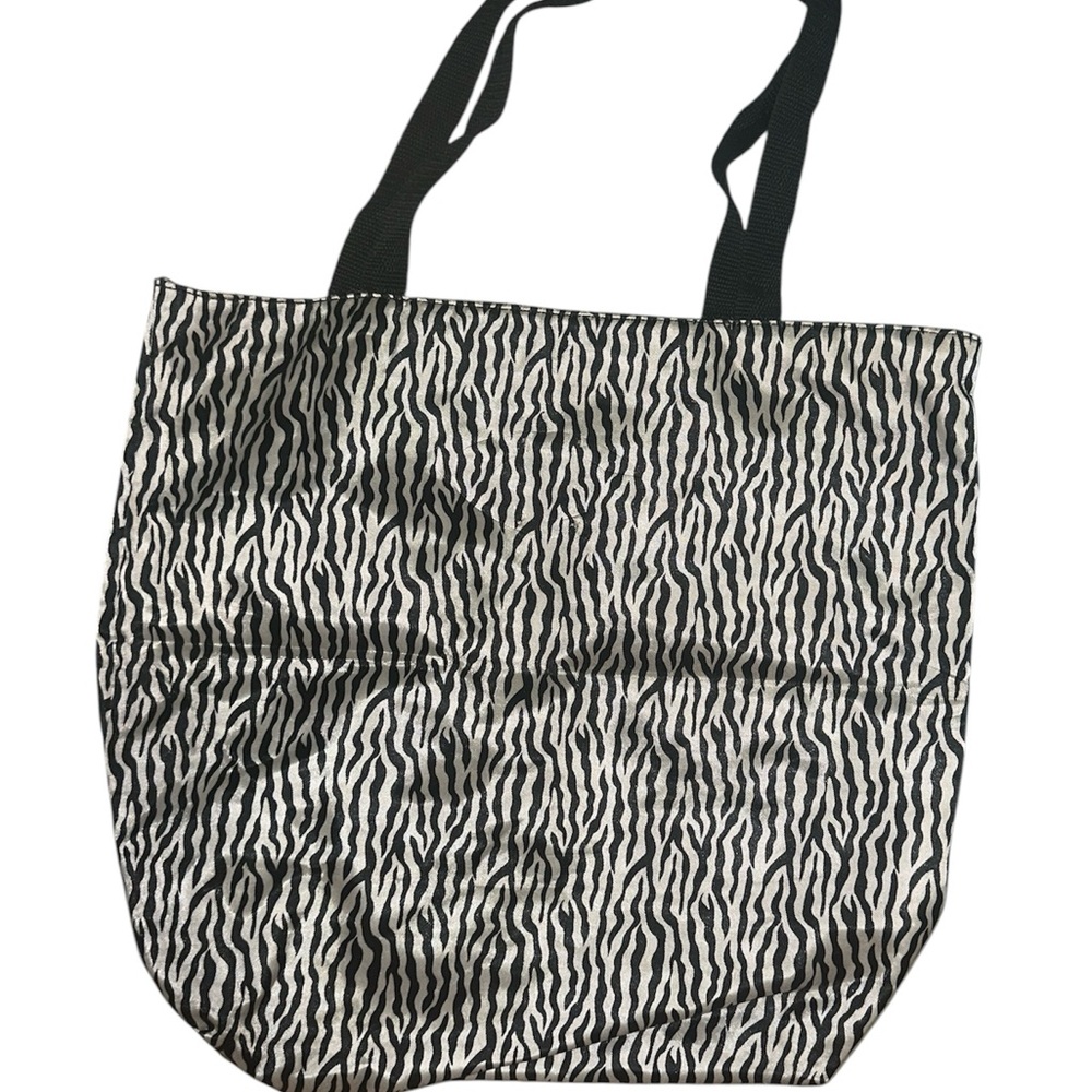 Stylish Black and White Tote Bag